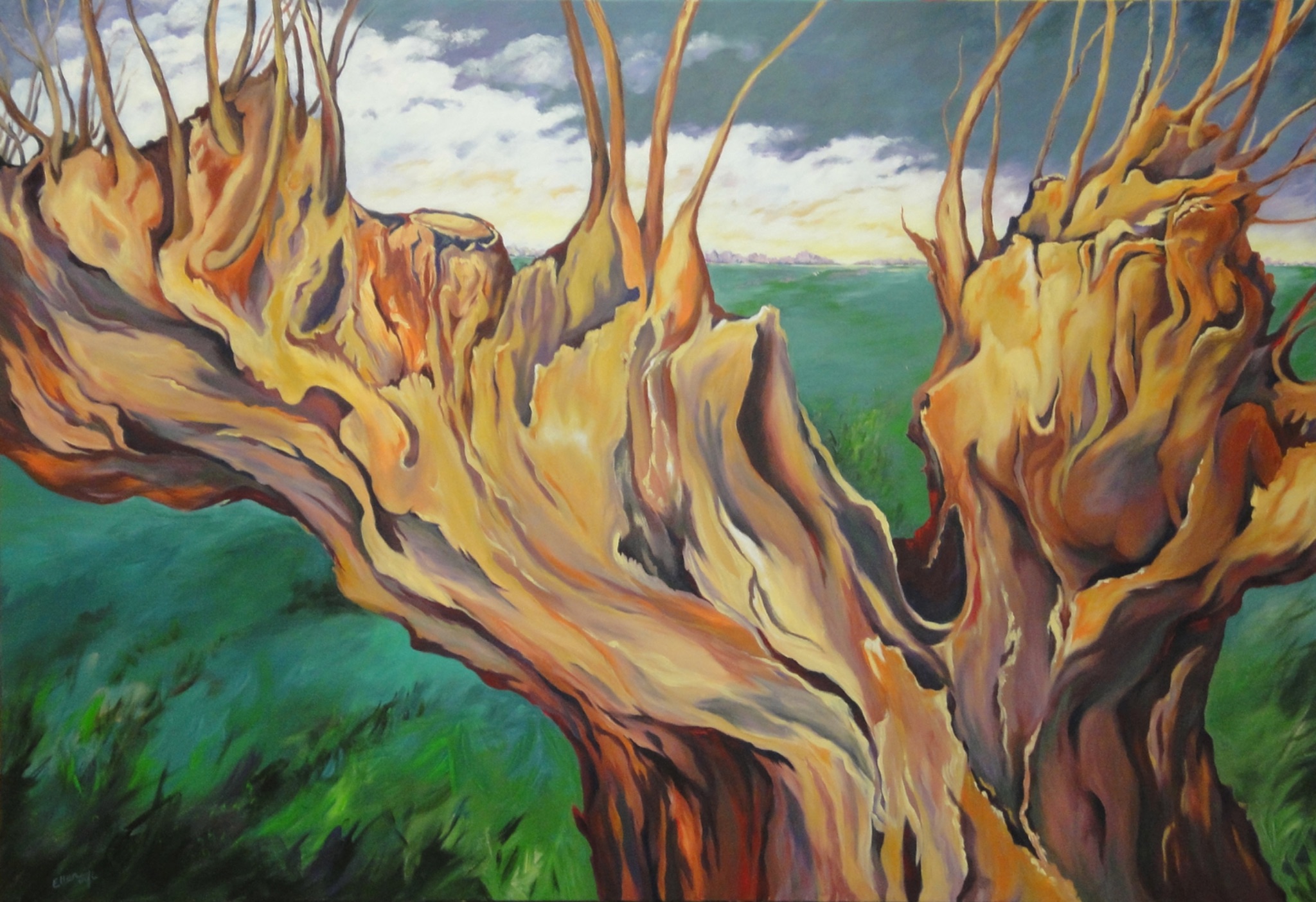 07 be at home Acryl auf Leinwand 110 x 160 cm